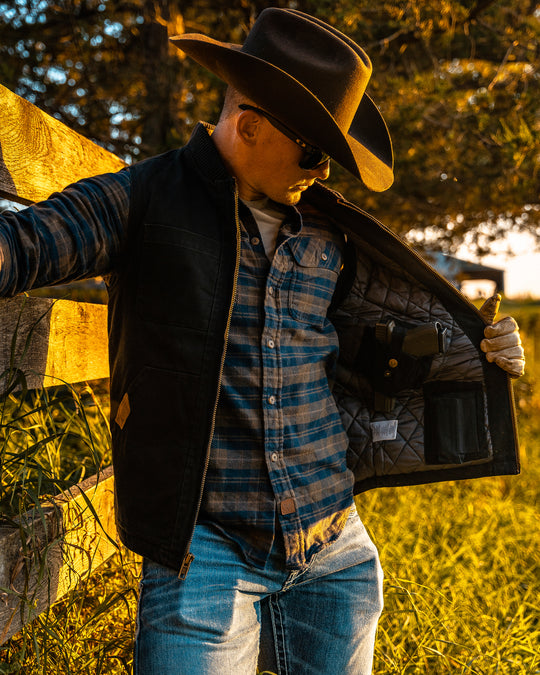 Concealed Carry Canvas Vest