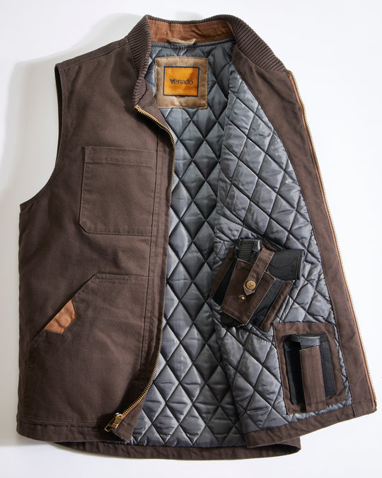 Concealed Carry Canvas Vest