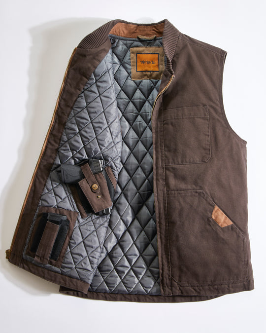 Concealed Carry Canvas Vest