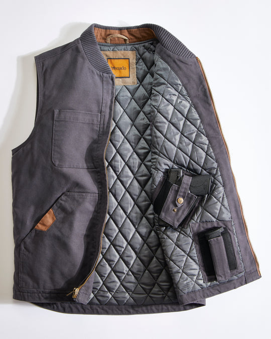 Concealed Carry Canvas Vest