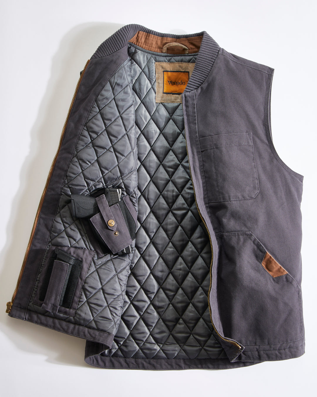 Concealed Carry Canvas Vest