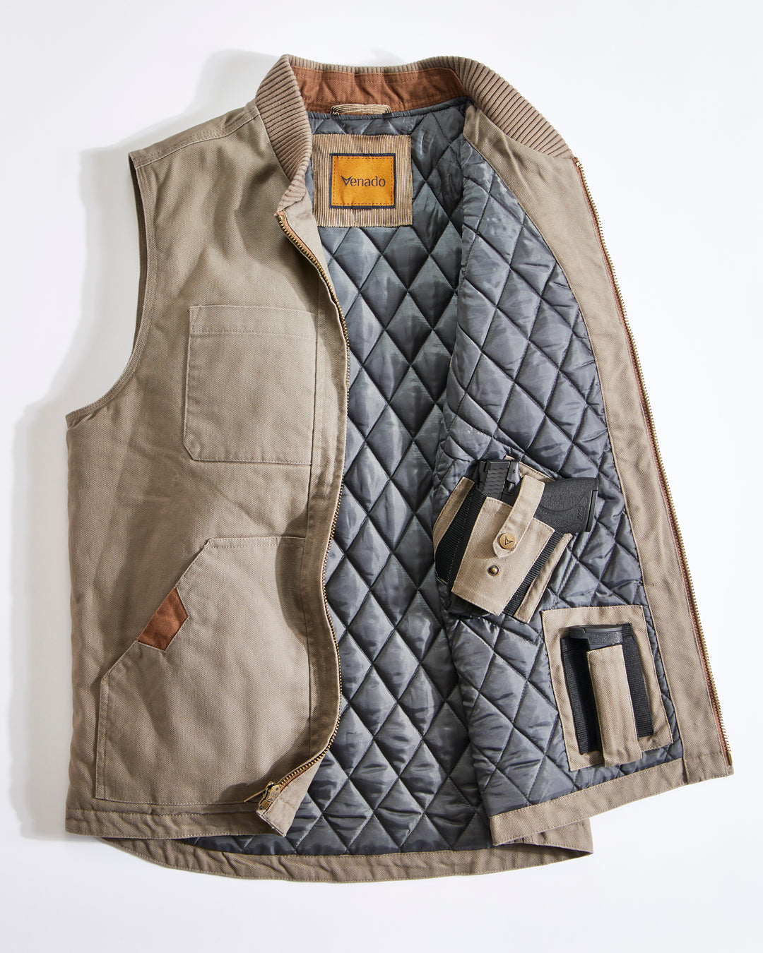 Concealed Carry Canvas Vest