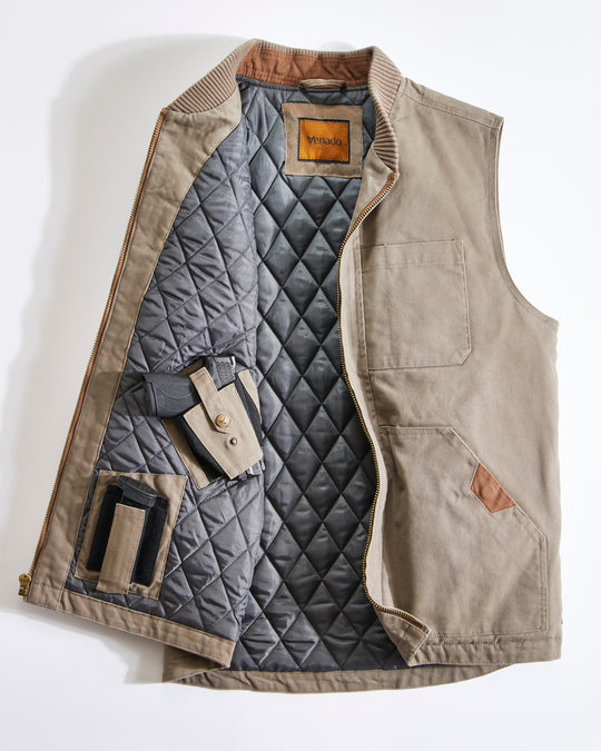 Concealed Carry Canvas Vest