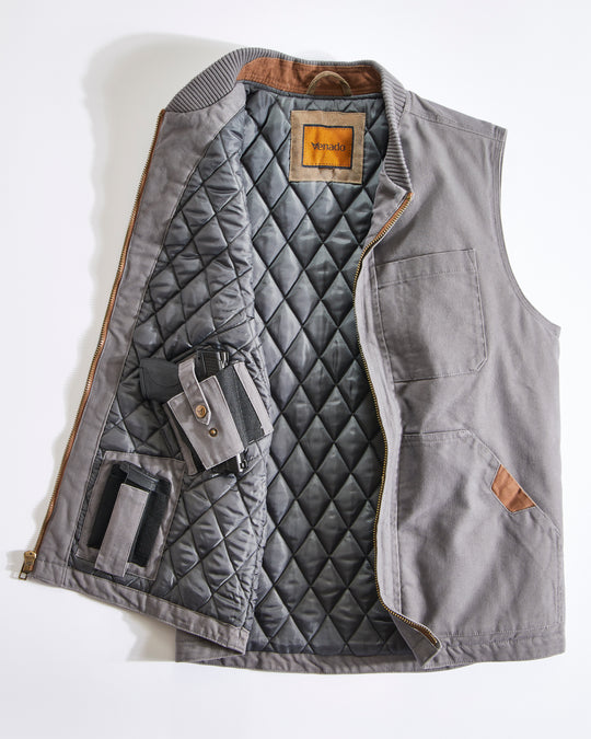 Concealed Carry Canvas Vest