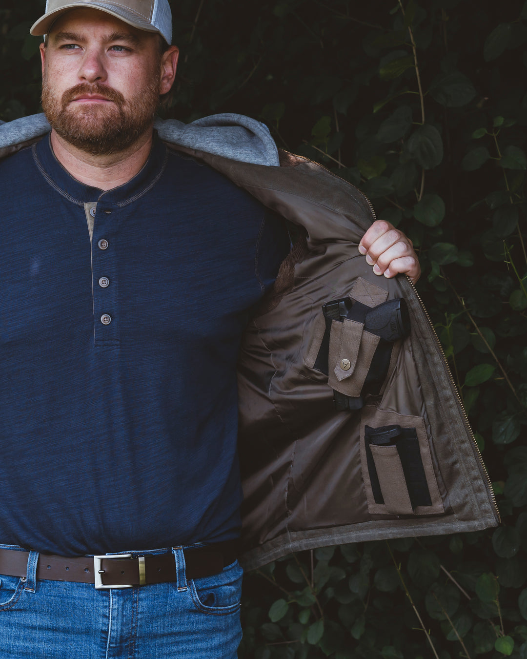 Defender Concealed Carry Waxed Canvas Vest