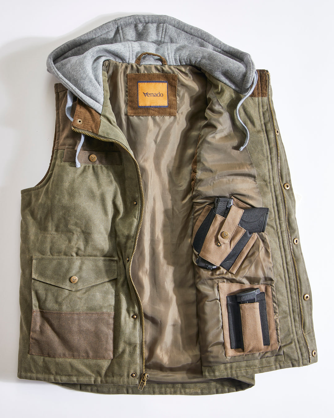 Defender Concealed Carry Waxed Canvas Vest