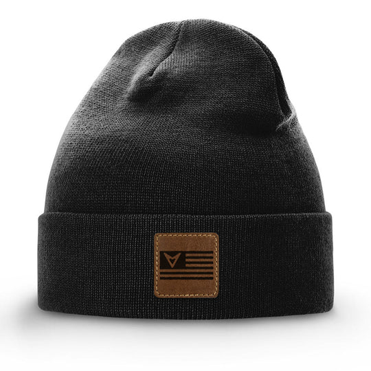 Patriot Flag Patch Beanie