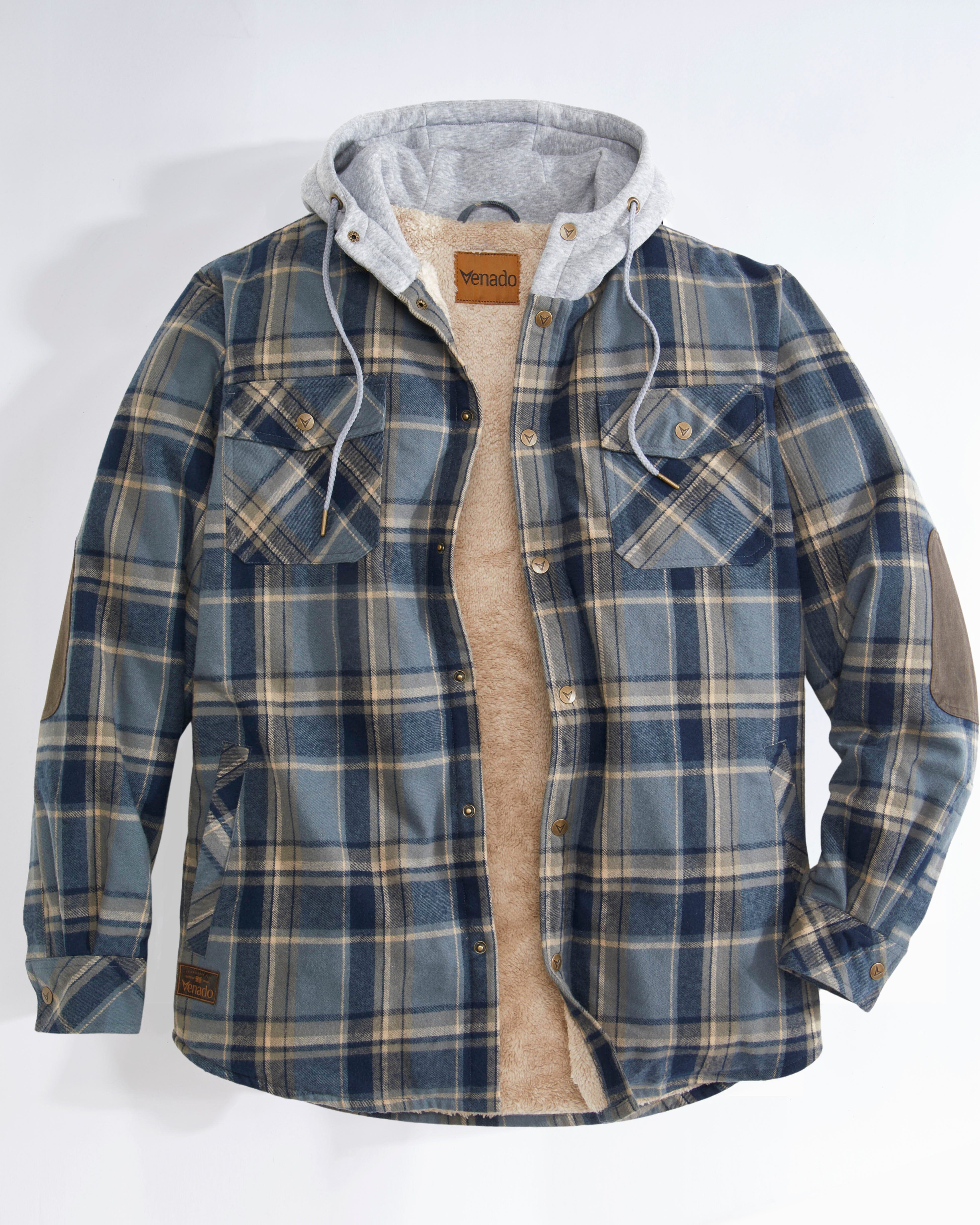 Fleece lined hooded discount shirt