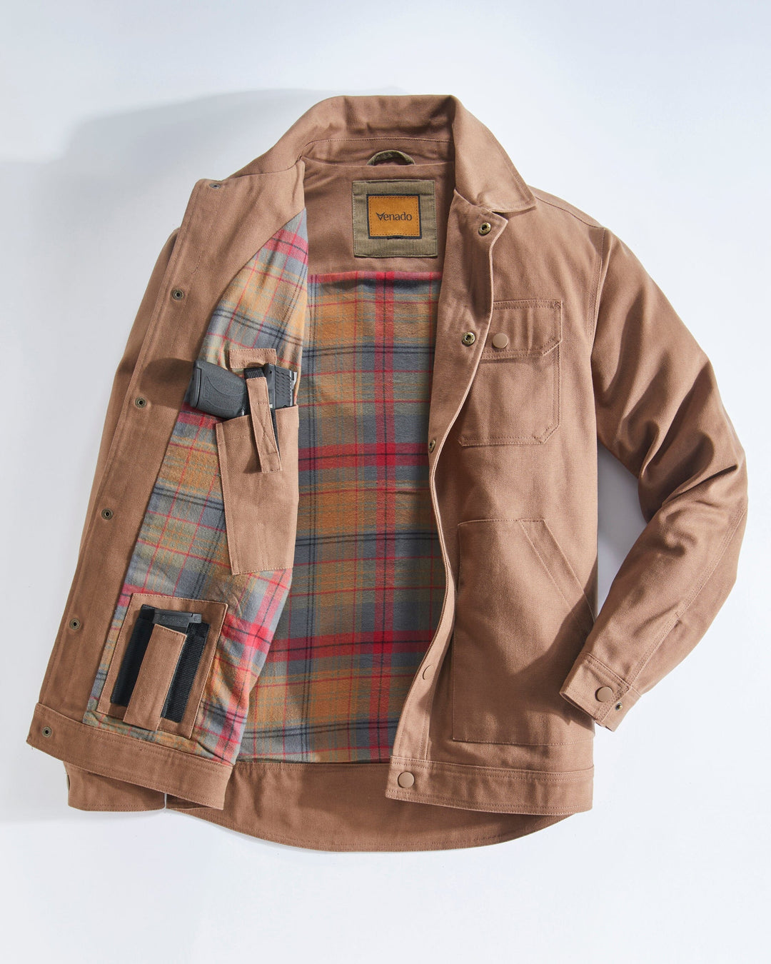 Quilt Lined Brushed Flannel Shirt Jacket – Venado