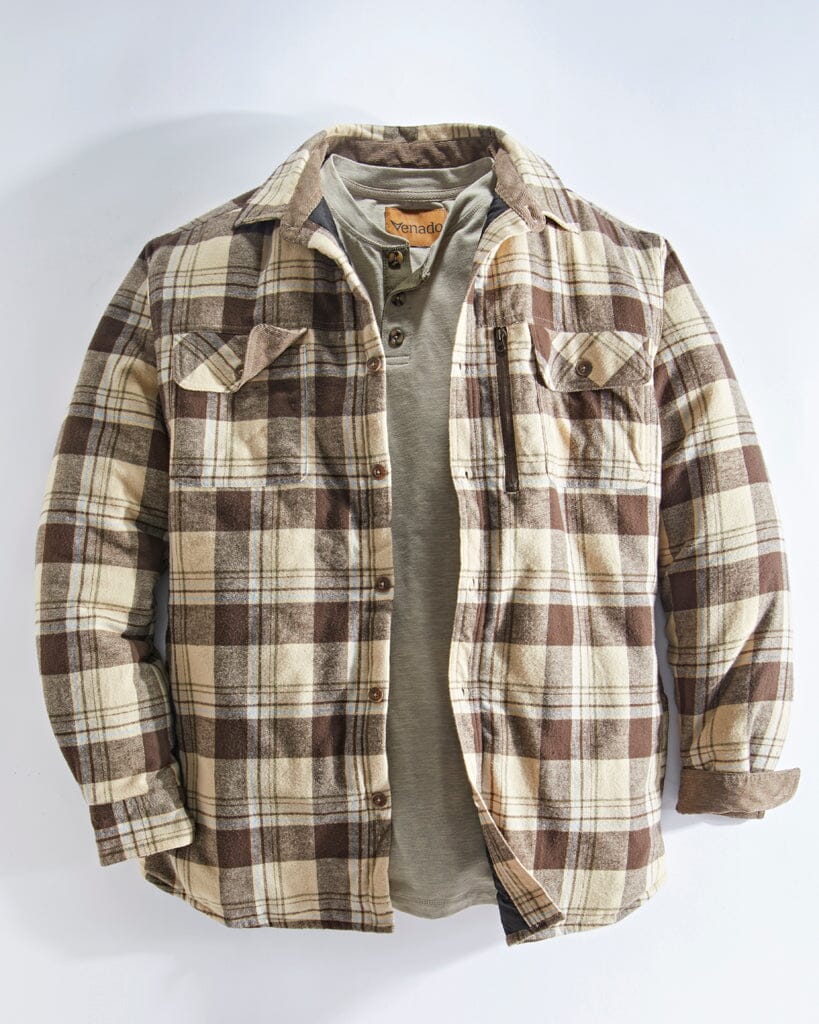 Flannel padded shirt jacket best sale