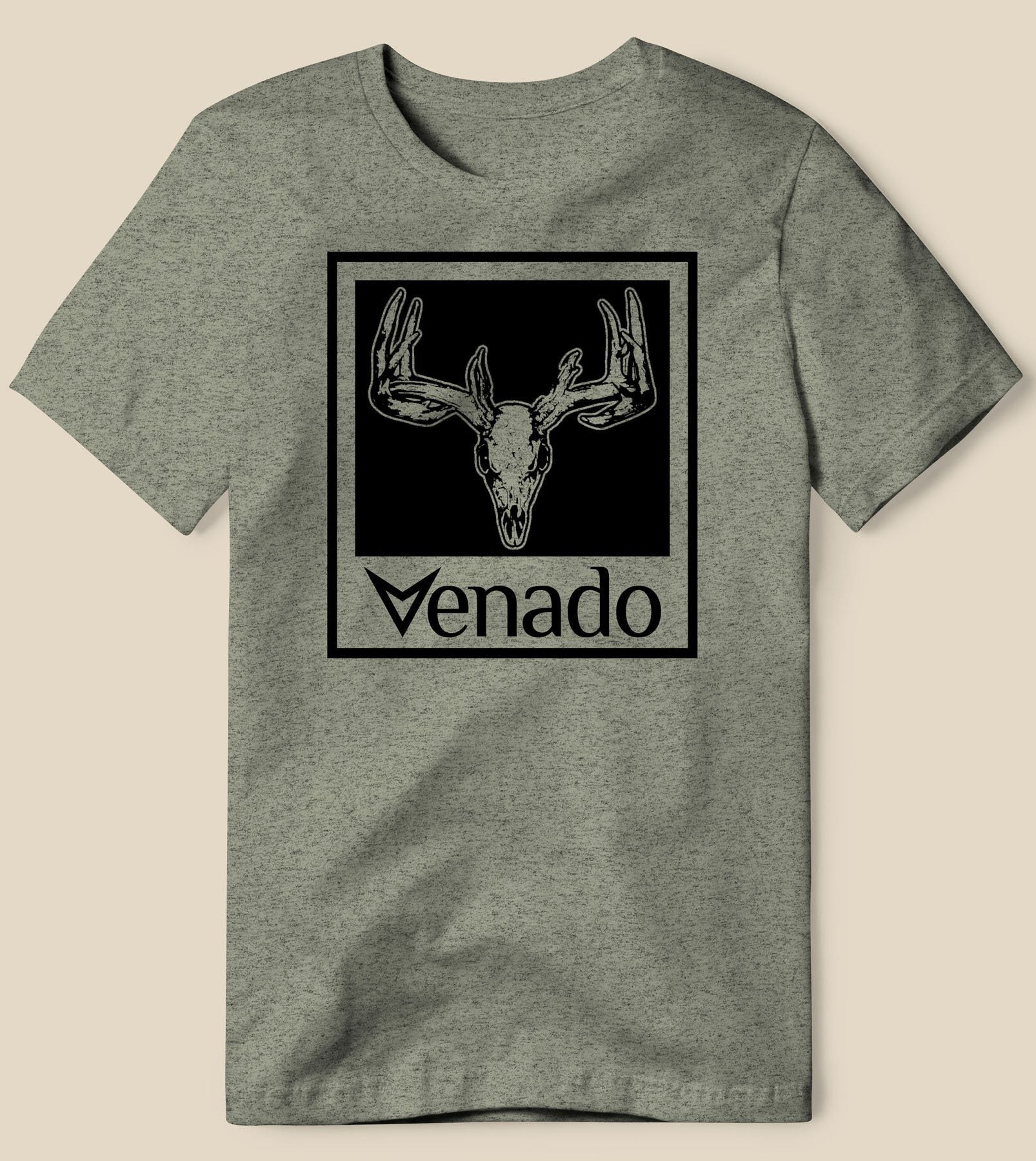 Venado Skull Tee Mens Shirts Venado Small Army Heather 